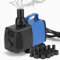 DBREAKS Pompe à Eau Submersible, 35W Pompe d'aquarium Ultra Silencieuse, Pompe de fontaine avec 10 buses, Pompe de Bassin Submersible, Pompe Aquarium, Ajustable Pompe Fontaine pour Étang Fontaine