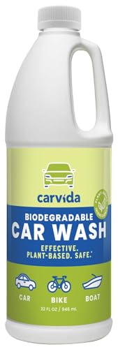 Carvida Biodegradable Car Wash, Non-Toxic, Low-Foam, Environmentally-Friendly Plant-based Concentrate, 32oz