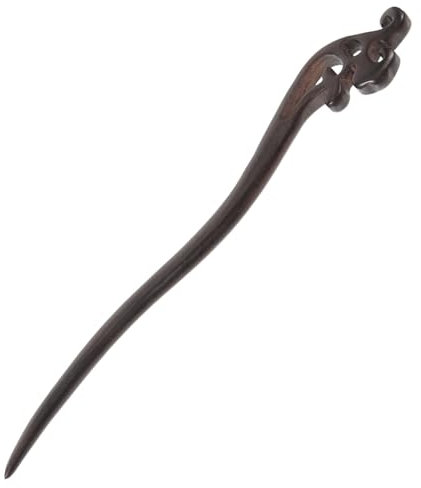 PLAFOPE Ebony Hairpin Wood Hair Stick Chinese Chignon Hairpin Antique Style Hair Chopstick Accessories