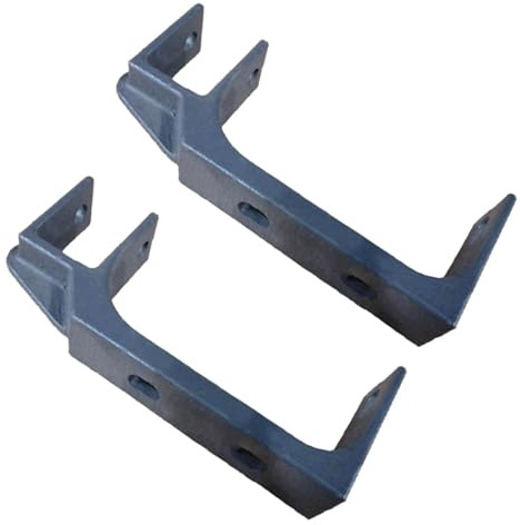 Dualoai 2 Pz Staffe di Montaggio a Parete per Tenda Retrattile Parti di Riparazione Accessori per Tende Staffe di Montaggio a Soffitto per Posti Auto, Grigio