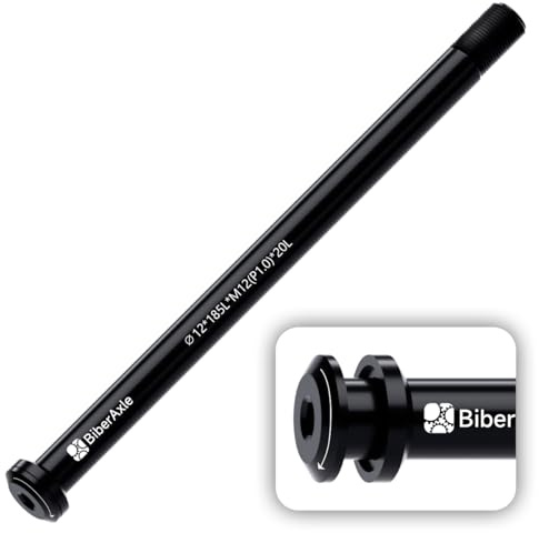 12mm Steckachsen für Fahrradgabeln und Hinterer Fahrradrahmen, Mountainbike und Rennräder Aluminiumlegierung Naben Adapterachse, Gewindesteigung: 1.0mm, Länge: 120/124/138/160/168/174/180/185mm