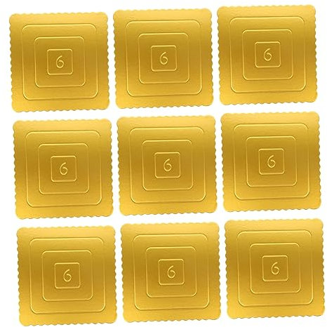 MOLUCKFU 10stücke Kuchenplatte Aus Lebensmittelqualität Papier Tragbar Für Geburtstag Party Einfache Handhabung Filigranes Design Für Zuhause Konditoreien Und Restaurants