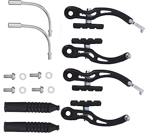 MOBUTOFU 2paare Fahrrad Bremssattel Bremsen Für Vorder Und Hinterrad Mit Verschleißfesten Bremsbelägen Zuverlässige V-bremsen Für Mountainbikes Und Rennräder Langlebig Und Sicher