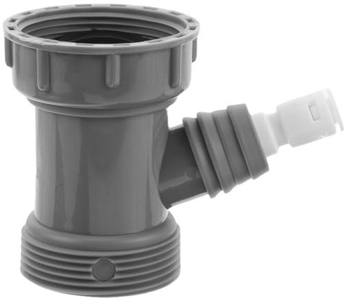 Mikikit Adaptateur De Tuyau De Vidange D'Évier De Cuisine Connecteur De Crépine En Forme De Y Filetage Externe Et Interne Sortie D'Eaux Usées Lumière D'Entrée Pour Lave-Vaisselle 45 Mm