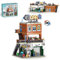2-in-1 City Garage & Store Toy Building Set with LED Lighting, Compatible with Lego, Modular Architecture Toy for Ages 10+ (1637 PCS)