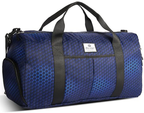HUA ANGEL 30L Sporttasche Damen mit Nassfach & Schuhfach – Handgepäck | Wasserdichte Weekender Reisetasche Faltbare Badetasche mit Kofferaufsteckgurt für Flugzeug Gym Trainings Schwimmbad