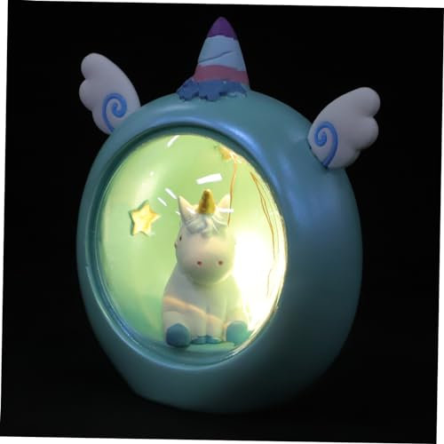 SHINEOFI Lampada Unicorno in Resina Per Camera Da Letto Luce Per Ragazzo Ragazza Ragazza Decorazione Da Tavolo e Ufficio