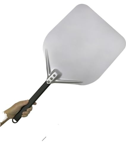 Pelle Pizza 1 pièces 12 14 pouces grande pelle à pizza longue en aluminium avec accessoire à long manche spatule à palette de pizza antiadhésive ronde tourneur de cuisson Pelle A Pizza(14inch 56cm-02)