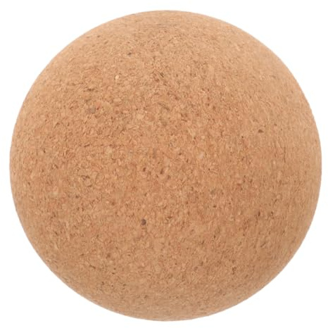 Milisten Kork-massageball Yoga-roller Muskel-entspannungstool Wiederverwendbar Formstabil Natürlicher Kork für Taillen und Nackenmassage Leicht zu Transportieren