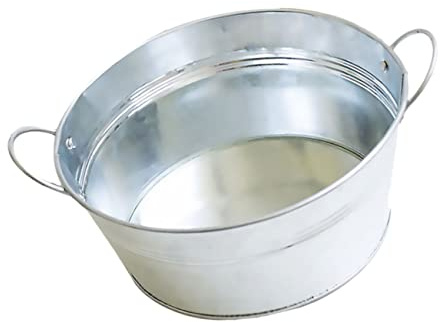 Gatuida Seau Fer Nordique Vintage à Double Poignée Pot Antique pour Jardinage Bassine Rustique Polyvalente pour Plantes Stockage Et Arrosage