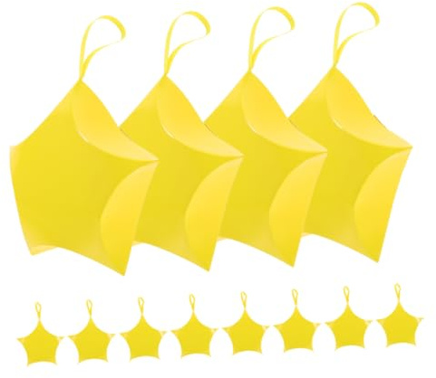 EPIGEIST 12 Gelbe Süßigkeitenboxen aus Papier mit Sternenmotiv Leichte Geschenkboxen für Feierlichkeiten und Hochzeiten Dekorative und Elegante Verpackung für Süßigkeiten