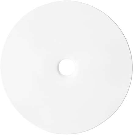 trust4care 4-Pack Large Matte White Backplate for Cabinet Knobs, 2-1/3 Round Rosette Plate for Bifold Closet Doors, Thick Escutcheon Back Plates Discs Sheets for Doorknobs & Pulls, Handles