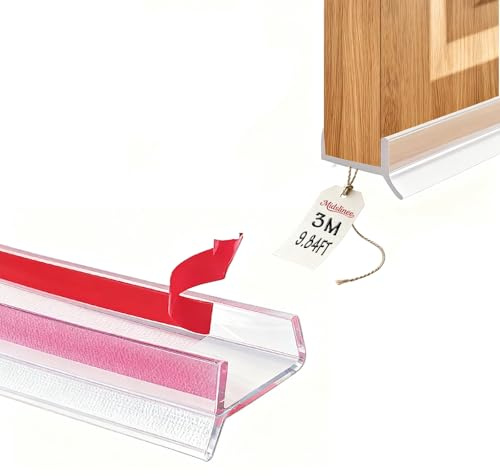Midslinee 3M Transparente Perfil de Sellado para Rodapié de Cocina | Perfil Rodapie Cocina Perfil para Rodapie para Espesor de Madera de 15 mm 16 mm y 17 mm Perfil de Sellado