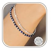 Adramata Perlen Armband Damen Silber 925 Verschluss Naturstein Armbänder Verstellbare 16K Gold Vergoldete Armbänder Edelsteine Perlenarmband Damen Schmuck Geschenk für Frauen