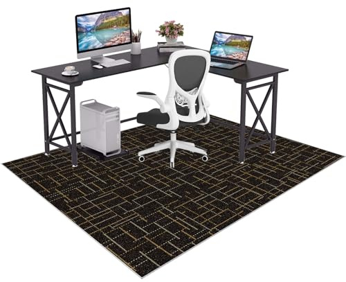 Antideslizante Alfombras para Silla de Gaming Oficina 80 x 100 cm Alfombra Escritorio Suelo Alfombras Sillas Ruedas Protectora para Suelos Duros Protectors Suelo Silla Ruedas Silla de Ordenador