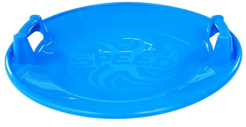 CIOURSTO Snow Disc Sled, PP-material, Slitstark och Lågtemperaturbeständig, Maximal Lastkapacitet 50 Kg, 66,5 cm Diameter (Blå)