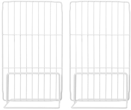 Veemoon 2Pcs Freezer Rack Dividers 17X29Cm Metal Refrigerator Shelf Organizer Mesh Partition Storage Rack for Chest Freezer and Commercial Kitchen Use