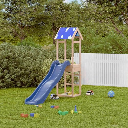Genérico Parque Infantil de Exterior de Madera Maciza de Pino,Juegos y Juguetes,Estructuras para Juegos al Aire Libre,Columpios y estructuras de juegos-3279010
