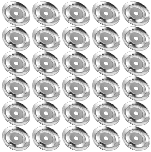 Ciieeo 50 Stück Edelstahl Tamburin Glockenringe Ersatz Percussion Ching Rings für Handheld Schellen Trommel Zubehör Rostfrei Klarer Klang Langlebig für Musiker