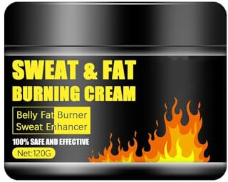 Sweat & Fat Burning Cream,Belly Fat Burner Sweat Enhancer,Slimming Massage Cream,Burns Cellulite on Thighs,Legs,Abdomen and Buttocks，Suitable for Both Men and Women,4.23 OZ