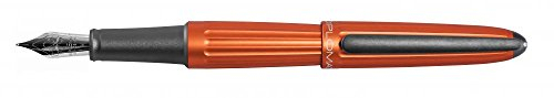 Diplomat D40302021 Aero Füllfederhalter Orange, Edelstahlfeder Extrafein EF