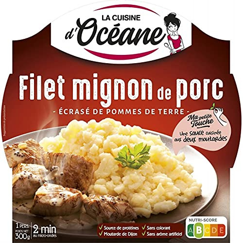 LA CUISINE D OCEANE - Filet Mignon De Porc, Écrasé De Pomme De Terre 300G - Lot De 4