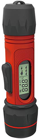 RICANK Depth Finder with Temperature, Portable Ice Fish Finder Contour Readout Fish Depth Finder Handheld Fishfinder Depth Readout LCD Display Fish Detector Device Lake Sea Boat Kayak River Fishing