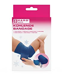 HARO Bandage rafraîchissant sportif 10 cm x 2,7 m – Soulagement immédiat des contusions et entorses, respirant, flexible, utilisable froid ou non, réutilisable.