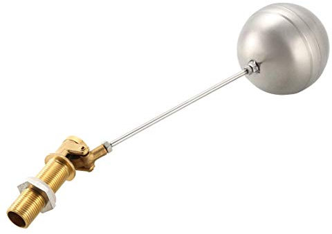 NA Schwimmerventil 1/2 Zoll DN15 Automatik Schwimmerventil für Wassertankpumpe, Edelstahl Gewindelänge 60 mm