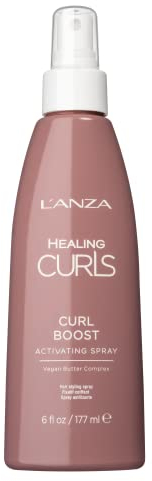 L'ANZA Healing Curls Curl Boost Activating Spray - Spray per Capelli e Definitore dei Ricci, Amplifica la Consistenza dei Capelli e Dona una Tenuta Leggera, Formula Priva di solfati e Parabeni, 177 ml