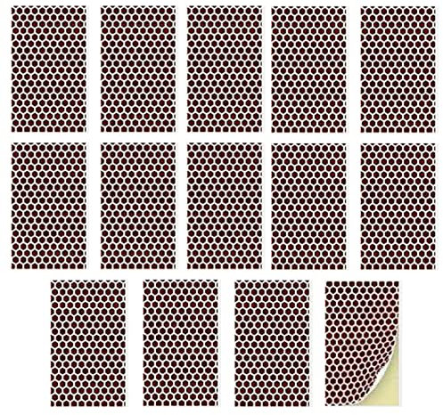 14PCS Fiammifero Striker carta con adesivo, carte di fosforo partita, gomma in pelle fiore fosforo carta, a nido d'ape modello Match Strike ovunque carta, caminetto decorazione