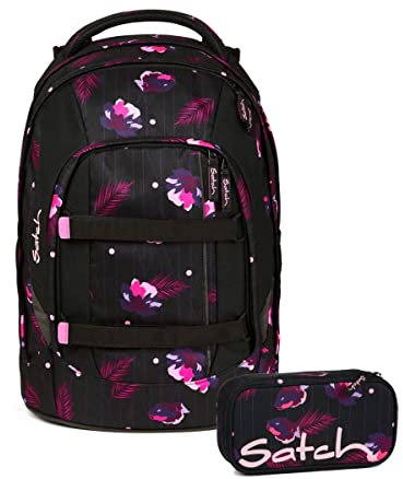 Satch Pack Schulrucksack Set 2tlg. inkl. Schlamperbox (Mystic Nights)