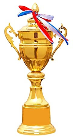 Grande Metallo, Souvenir, Basket Calcio Competizione Sportiva Coppa del Campionato Sport, Tornei, Competizioni Medaglie d'oro (Color : Gold, Size : 28 * 54cm) Trofeo (Color : Gold, Size : 28 * 5