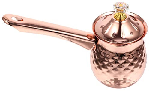 SHERCHPRY Turkish Coffee Pot Stainless Steel Cezve Handle Ergonomic Design for Easy Pouring Pot for Induction and Electric Stoves for Home Brewing
