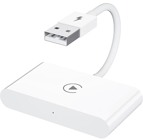 Cymwer Ricevitore wireless bianco Dual WIFI Intelligent AI Box Compatibile con Bluetooth 5.0 Wired Auto Ai Box for Android Phone