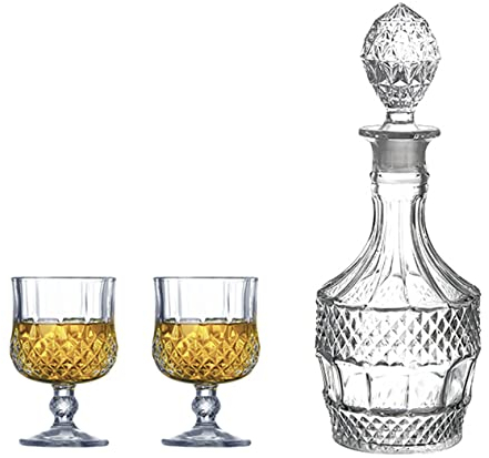 YOtat Whiskeyset para Hombres, Paquete De 2/4/6 Vasos De Whisky De Lujo De Cristal, 7,44 Onzas para Vasos De Ron Bourbon, Vaso De Barra, Vasos De Whisky, Regalo (2 Tazas)
