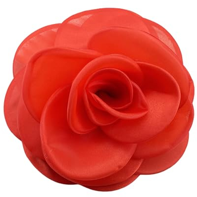 XCSJ Grande Fleur Broche 19cm en Tissu Pour Robes De Soirée, Pince à Cheveux Pour Femme, Mariage, Fête, Banquet - Mode Vêtements Accessoires Cadeaux