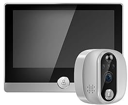 nmbhus Videocitofono WiFi Peephole Door Bell IP Camera 1080P Con Schermo Da 4,3 Pollici(Size:Option 1)