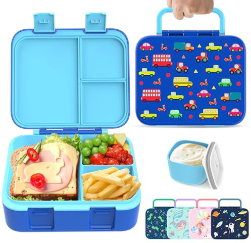 hombrima Kids Lunch Box, Bento Boxes Food Storage Container with Multi-Compartments for Boys Girls Children Toddler Adult Work School