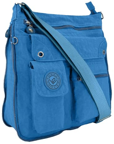 ekavale - leichte Damen-Umhängetasche - Praktische Crossbody-Handtasche - mit vielen fächern - Schultertasche wasserabweisende Damentasche