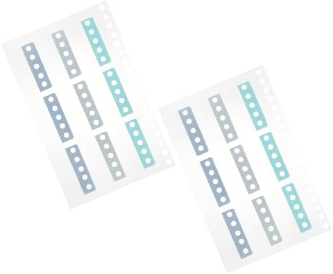 Angoily 2blätter Selbstklebende Registerreiter Zum Aufkleben Lesezeichen-klebereiter Buchreiter Für Anmerkungen Registerreiter Seitenreiter Klebereiter Für Bücher