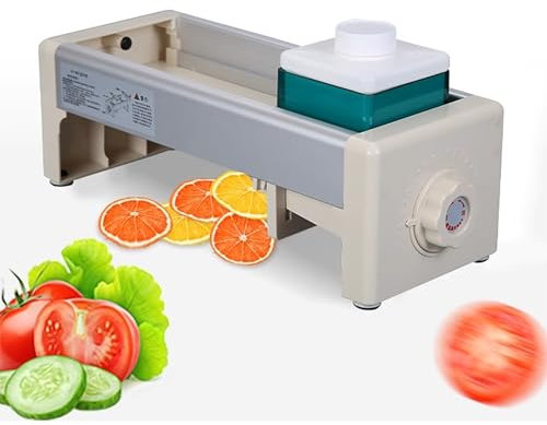 Máquina de Corte de hortalizas, máquina de Corte de limón Manual, Espesor Ajustable de 1-10 mm, Ajuste de 0 a 15, Adecuado para la Familia, Cocina