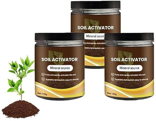Soil Pro Activator,Professional Bone Meal Fertilizer,Dirt Health Booster,Organic Soil Activator & Plant Fertilizer, Enhances Nutrient Uptake For Indoor And Outdoor Raised Garden,Potting Mix (3 pcs)