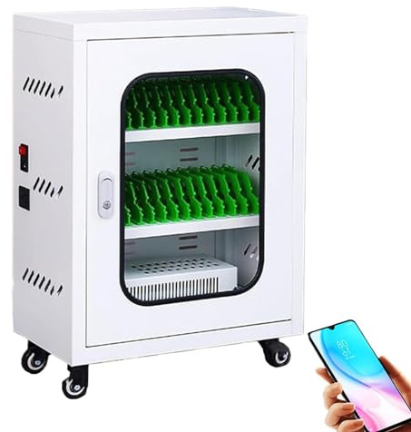Cell Phone Charging Stations - USB Rechargeable Mobile Phone Charging Cabinet for Conference Rooms and Airports - Portable Secure Storage Box