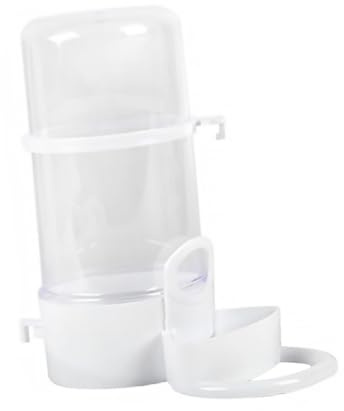 ANDRESLAD Automatic Small Pets Feeder Transparent Food Dispenser for Hamsters Guinea Pigs Rabbits Hedgehogs Energy-saving Pet Feeding Tool with Falling Prevention Design