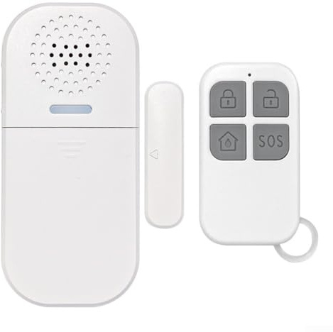 Zilimontt Alarme de porte sans fil avec télécommande et 5 modes pour la sécurité et la protection de la maison 130 dB
