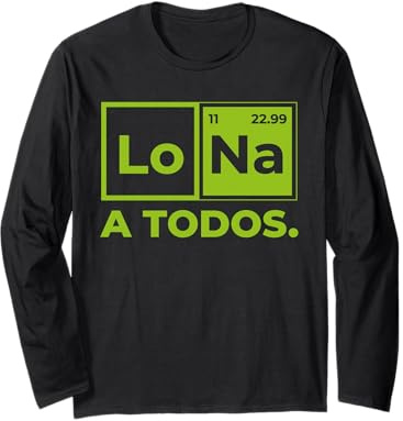 Lo Sodio A Todos Los Odio a Todos Lo Na Química Divertida Manga Larga