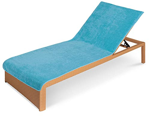 JEMIDI Sun Lounger Towel - Soft Terry Cloth Cover for Sunbed Beach Loungers Sunbathing - Beach and Holiday Accessory - 75cm x 200cm