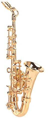 Brosche Damen, Saxophon Form Musikinstrument-Brosche Pin Anstecker Anstecknadel Modische Miniatur-Musikbrosche mit Box für Geburtstags, Valentinstags