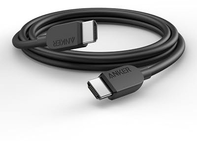 Anker Cavo HDMI 8K 60 Hz, Ultra HD 4K 120 Hz, 1,8m, Durevole e Certificato Ad Altissima Velocità, 48 Gbps 2.1 e HDR, Compatibile Con PlayStation 5, Xbox, TV Samsung e Altro